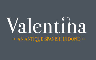 Interesting and free antique didone font: Valentina